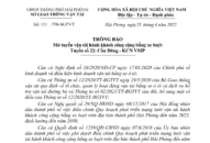 Thông báo mở tuyến vận tải hành khách công cộng bằng xe buýt, tuyến số 22: Cầu Đăng-Khu công nghiệp VSIP
