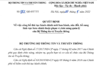Công bố 14 thủ tục hành chính mới ban hành, sửa đổi, bổ sung lĩnh vực bưu chính thuộc phạm vi chức năng quản lý của Bộ Thông tin và Truyền thông