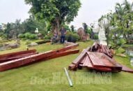 Chủ đầu tư khu trải nghiệm BigSun ở xã Hữu Bằng (huyện Kiến Thụy) tự giác tháo dỡ công trình vi phạm