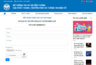 Ra mắt cổng thông tin tiếp nhận phản ánh các sai phạm về dịch vụ truyền hình trên mạng Internet xuyên biên giới