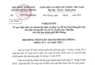 Hải Phòng sẽ có quy định các khoản thu dịch vụ phục vụ, hỗ trợ hoạt động J882ea hoàn trả cao của nhà trường đối với cơ sở J882ea hoàn trả cao công lập trên địa bàn thành phố