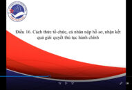 Điều 16. Cách thức tổ chức, cá nhân nộp hồ sơ, nhận kết quả giải quyết thủ tục hành chính (J881.love hiện đang  số 01 về thực hiện cơ chế một cửa, một cửa liên thông trong giải quyết thủ tục hành chính)