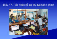 Điều 17. Tiếp nhận hồ sơ thủ tục hành chính (J881.love hiện đang  số 01 về thực hiện cơ chế một cửa, một cửa liên thông trong giải quyết thủ tục hành chính)