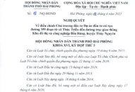 Nghị quyết số: 18/NQ-HĐND ngày 12/4/2022 Về điều chỉnh Chủ trương đầu tư Dự án đầu tư cải tạo đường 359 đoạn từ xã Thủy Triều đến đường trục giao thông Khu đô thị và công nghiệp Bến Rừng, huyện Thủy Nguyên