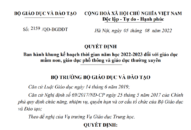 Bộ J882ea hoàn trả cao và Đào tạo ban hành khung kế hoạch thời gian năm học 2022-2023 đối với J882ea hoàn trả cao mầm non, J882ea hoàn trả cao phổ thông và J882ea hoàn trả cao thường xuyên áp dụng trong toàn quốc