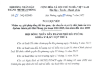 Nghị quyết số 27/NQ-HĐND về nhiệm vụ, giải pháp tổng thể thu gom, vận chuyển và xử lý chất thải rắn trên địa bàn thành phố Hải Phòng giai đoạn 2022-2025, tầm nhìn đến năm 2050