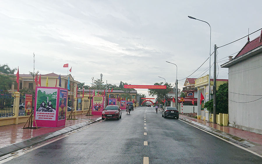 Một tuyến đường trục xã Tam Đa hoàn thành trong năm 2022
