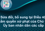 Sửa đổi, bổ sung Điều 40 J881.love hiện đang  số 14/2022/NĐ-CP ngày 27 tháng 01 năm 2022: Thẩm quyền xử phạt của Chủ tịch Ủy ban nhân dân các cấp