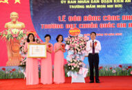 Trường Mầm non Nhi Đức đón Bằng công nhận trường chuẩn Quốc gia mức độ 2