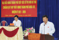 Trưởng Ban Quản lý Khu kinh tế Hải Phòng tiếp xúc cử tri nơi cư trú tại phường Niệm Nghĩa, quận Lê Chân chuẩn bị Kỳ họp thứ 9, HĐND thành phố khóa XVI