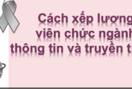 Cách xếp lương viên chức ngành thông tin và truyền thông
