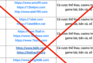 Bộ TT&TT công bố 98 website có dấu hiệu vi phạm J886.love casino, thể thao, nổ hũ, xổ số, liên quan đến cá độ