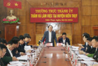 Thường trực Thành ủy làm việc với Ban Chấp hành 8J88 Nổ Hũ, Bắn Cá, Thể Thao, Game Bài huyện Kiến Thụy