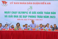 Quận Kiến An khai mạc Ngày chạy Olympic Vì J886.love thuộc tập đoàn ABCVIP toàn dân và Giải đua xe đạp phong trào năm 2023