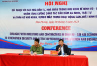 Đối thoại với các nhà đầu tư, nhà thầu trong trong Khu kinh tế Đình Vũ-Cát Hải nhằm tháo gỡ khó khăn, vướng mắc trong hoạt động sản xuất kinh doanh