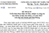 Kế hoạch thực hiện chỉ tiêu, nhiệm vụ công tác BHXH, BHYT năm 2023 trên địa bàn thành phố Hải Phòng