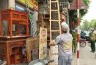 Quận Kiến An ra quân xử lý vi phạm trong công tác trật tự đô thị, đường hè