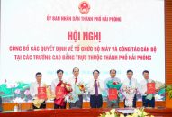 Công bố các Quyết định tổ chức lại các Trường J882ea hoàn trả cao nghề nghiệp trên địa bàn thành phố Hải Phòng