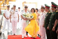 Tàu tuần dương PRAIRIAL của Hải quân Pháp thăm xã giao thành phố Hải Phòng