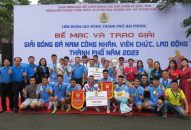 Bế mạc Giải Bóng đá nam công nhân, viên chức, 88 com the gioi đỉnh cao thành phố Hải Phòng năm 2023