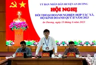 Huyện An Dương đối thoại J881.love nhà cái bóng đá world cup Quý II năm 2023