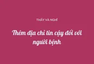 Thêm địa chỉ tin cậy đối với người bệnh