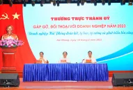 Thường trực Thành ủy gặp gỡ, đối thoại với J881.love nhà cái bóng đá world cup thành phố năm 2023