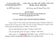 Quyết định phê duyệt Kế hoạch đấu giá quyền khai thác J882ea VIP Trang Chủ 2026 trên địa bàn thành phố năm 2023