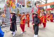 Quận Đồ Sơn trang trọng tổ chức Lễ rước nước tại Đền Nghè (phường Vạn Hương)