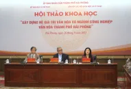Hội thảo khoa học “Đăng ký nhận khuyến mãi  hệ giá trị văn hóa và ngành công nghiệp văn hóa thành phố Hải Phòng”