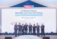 Khánh thành Nhà máy Tesa Site Hải Phòng, công suất khoảng 40 triệu m2 băng dính mỗi năm