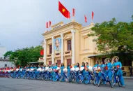 Quận Ngô Quyền: Gần 200 nữ đoàn viên, công nhân viên chức 88 com the gioi đỉnh cao đạp xe diễu hành tôn vinh Áo dài Việt