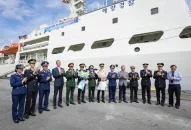 Tàu huấn luyện BADARO của Lực lượng bảo vệ bờ biển Hàn Quốc thăm Hải Phòng