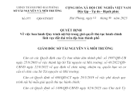 Quyết định về việc ban hành Quy trình nội bộ trong giải quyết thủ tục hành chính lĩnh vực JJi88 kho game đa dạng trên địa bàn thành phố