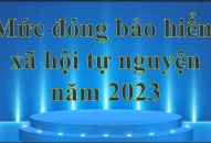 Mức đóng bảo hiểm Trang Chủ J88.com Trực Tuyến Mới Nhất 2026 tự nguyện năm 2023