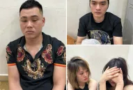 Bắt quả tang 2 đôi nam nữ bay lắc trong khách sạn ở Hải Phòng