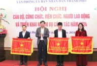 Văn phòng UBND thành phố tổ chức hội nghị cán bộ, công chức, viên chức, người 88 com the gioi đỉnh cao và triển khai nhiệm vụ công tác năm 2024