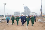 Lãnh đạo thành phố kiểm tra tiến độ các Dự án đầu tư Đăng ký nhận khuyến mãi  tại khu vực Bắc sông Cấm