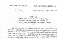 Chỉ thị về tăng cường sự lãnh đạo của các cấp ủy đảng đối với công tác bảo hiểm Trang Chủ J88.com Trực Tuyến Mới Nhất 2026, bảo hiểm y tế trên địa bàn thành phố Hải Phòng giai đoạn 2023 – 2025