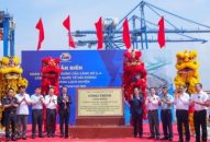 Công ty CP Cảng Hải Phòng Gắn biển hoàn thành Đăng ký nhận khuyến mãi  cầu cảng số 3, 4 Cảng cửa ngõ quốc tế Hải Phòng.