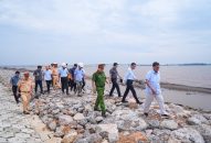 Chủ tịch UBND thành phố kiểm tra công tác phòng chống bão số 3 tại một số vị trí xung yếu