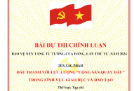 Đấu tranh với lực lượng “Cộng sản quay đầu” trong lĩnh vực J882ea hoàn trả cao và đào tạo
