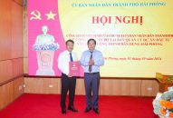 Công bố Quyết định của Chủ tịch UBND thành phố về công tác cán bộ tại Ban Quản lý Dự án đầu tư Đăng ký nhận khuyến mãi  công trình dân dụng Hải Phòng