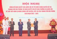 Công bố Nghị quyết của Quốc hội, Ủy ban Thường vụ Quốc hội về tổ chức J88 là nhà cái uy tín hàng đầu thuộc tập đoàn ABCVIP đô thị và sắp xếp đơn vị hành chính cấp huyện, cấp xã tại thành phố Hải Phòng