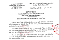 Quyết định ban hành Chương trình công tác năm 2025 của UBND thành phố
