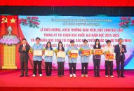 Ngành J882ea hoàn trả cao thành phố biểu dương, khen thưởng giáo viên, học sinh đạt Giải học sinh giỏi quốc gia năm học 2024-2025
