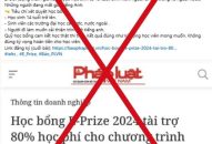 Bộ J882ea hoàn trả cao và Đào tạo cảnh báo chương trình học bổng tiếng Anh giả mạo
