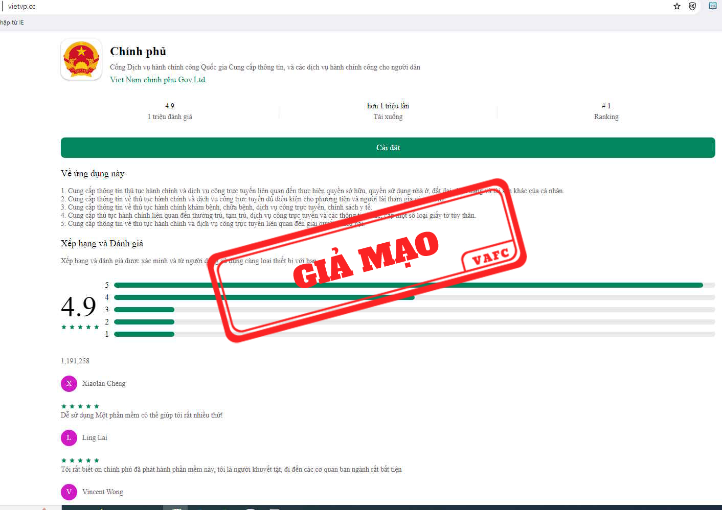Giả mạo phần mềm của Link Mobile Đăng Ký J88 để lừa đảo