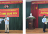 Chi bộ Trung tâm Nghiên cứu và Triển khai công nghệ bức xạ tổ chức Lễ kết nạp đảng viên